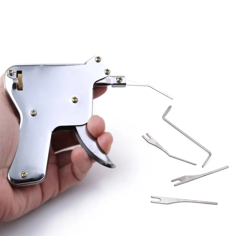 Di alta Qualità In Acciaio Inox Forte Sbloccare Serratura Porta Chiave Apri Bump Scegli Pistola Strumento di Riparazione Kit Urti Porta Apri Pistola-Strumento di riparazione