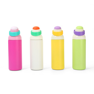 Macaron Color Dual-Drink Fruit Cup 304 Stainless Steel Insulated <b>Mug</b> <b>Large</b> Capacity Portable Travel <b>Mug</b> - Product Image 5