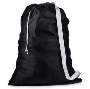 Borsa <span class=keywords><strong>per</strong></span> Bucato in Nylon Resistente con Cinghie, Organizzatore <span class=keywords><strong>per</strong></span> Vestiti Sporchi Lavabile con Chiusura a Coulisse - Product Image 4