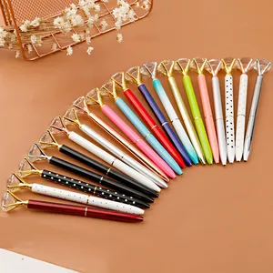 Bolígrafo de cristal personalizado de alta calidad con diamantes, bolígrafo con diamantes en la parte superior con logotipo personalizado para regalo de niñas - Product Image 5