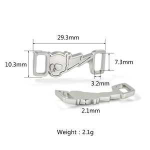 Bulk Blank Plates Runners Sneaker Paracord Metal Shoe <strong>Lace</strong> <strong>Tag</strong> with Custom logo Shoeclace Charms Wholesale for Shoe Decoration - Product Image 2