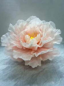 Décoration intérieure fleur centre commercial affichage 3 <span class=keywords><strong>M</strong></span> <span class=keywords><strong>fleurs</strong></span> artificielles blanc/rose papier Organza <span class=keywords><strong>fleurs</strong></span> géantes pour la décoration de mariage - Product Image 3