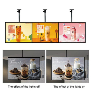 Led Menu <strong>Board</strong> Illuminated Ultra Slim <strong>Light</strong> Box <strong>Display</strong> Restaurant Signage Hanging Lighting Box - Product Image 5