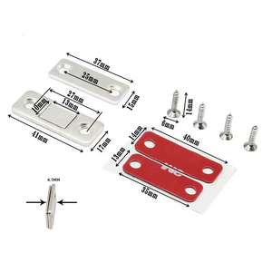 Chiusura Magnetica per Porte Resistente, Magneti Sottili in Acciaio, Potenti Chiusure Magnetiche per Armadi e Porte Scorrevoli - Product Image 2