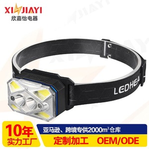 Cob Headlamp 71x45x42mm <b>Rechargeable</b> <b>Led</b> <b>Light</b> For Fishing Outdoor Running Emergency Use - Product Image 2