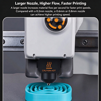 Pièces d'imprimante 3D, buses de pulvérisation en acier inoxydable pour kit Hotend Bambu Lab A1 Mini 0,2 / 0,4 / 0,6 / 0,8 mm