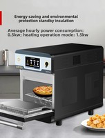 Four à convection électrique en acier inoxydable avec panneau tactile, cuisson accélérée automatique, pour pâtisserie et produits surgelés