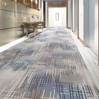 Tapis mural abstrait personnalisé de haute qualité pour l'exportation, tissé à la machine, écologique, antidérapant, en polyester lavable, pour la maison et l'hôtel