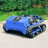 Livraison gratuite, tondeuse à gazon robotisée intelligente, télécommande, mini tracteur à essence, mini tondeuse à gazon robotisée à rayon de braquage nul, lame à neige, tondeuse à gazon