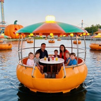 Bateau Donut Électrique Meierya en Matière PPR, Capacité 6-8 Passagers, Équipement de Jeux Aquatiques Extérieur