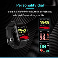Nouveau 116 Plus Smartwatch Hommes Femmes Sport Fitness Poignet Bracelet Étanche Bracelet De Montre De Mode Sport Écran Tactile Montre K5