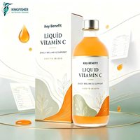 Vente en gros de suppléments de vitamine C liquide 500 mg pour éclaircir la peau, boisson à la vitamine C soluble, supplément en vrac avec étiquette privée