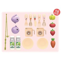 En gros, Ensemble de jouets de cuisine de simulation avec piscine de pêche et sortie d'eau électrique