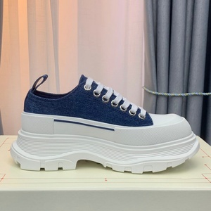 Chaussures de sport rétro pour hommes de haute qualité en cuir véritable et maille, semelle en liège, plateforme épaisse, à lacets, tendance, pour printemps/hiver - Product Image 4