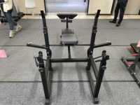 IUNNDS Gym pliable Fitness presse haltère lit réglable haltérophilie banc d'haltère assis banc multifonctionnel