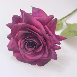 Artificial <strong>Roses</strong> <strong>Flowers</strong> Realistic Blossom <strong>Roses</strong> Real Touch Silk <strong>Rose</strong> <strong>Single</strong> Fake <strong>Flower</strong> Long Stem Bouquets for Home Decor - Product Image 4