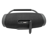 Haut-parleur Bluetooth portable étanche avec lumière RGB, radio, microphone, lecteur de musique puissant pour fêtes en extérieur et à domicile