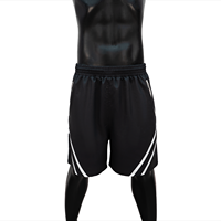 Ensemble de shorts de sport pour hommes en nylon 100% à séchage rapide sérigraphie Logo taille moyenne t-shirt léger et brillant