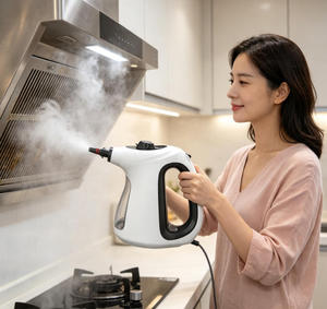 เครื่องทำความสะอาดไอน้ำแรงดันสูงแบบมือถือสำหรับใช้ในบ้าน 1300W ร้อนเร็วภายใน 20-30 วินาที ถังขนาด 500 มล. ปริมาณไอน้ำ 38-42 กรัม/นาที สายไฟยาว 3 เมตร - Product Image 3
