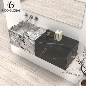 Lavabo de pared de gama alta Empalme de piedra natural Producto de lavabos Premium - Product Image 5