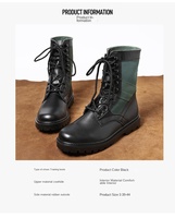 Bottes tactiques pour hommes, hauteur genou, doublure en toile, lacets, semelle en caoutchouc, été/hiver