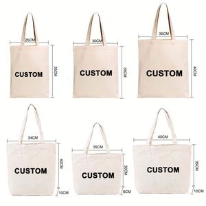 Custom Printed Recyclable Designer <b>Canvas</b> <b>Bag</b> Plain Natural Cotton <b>Large</b> <b>Canvas</b> Shopping Tote <b>Bag</b> - Product Image 4
