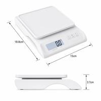 Balance de cuisine professionnelle avec panneau détachable, balance alimentaire électronique pour la préparation des repas, facile à nettoyer, balance de pesage pour la cuisine