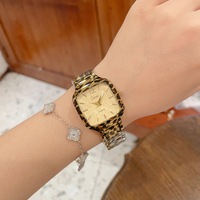 Montre personnalisée avec logo, bracelet imprimé léopard pour femme, montre à quartz carrée pour femme, marque privée, OEM ODM