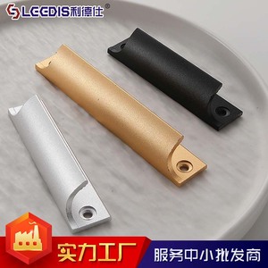 Lgedis Aluminum Alloy Cabinet Handles Bar Shape <b>Sandblasting</b> Oxidation Modern Design For Furniture Wardrobe Door Drawer - Product Image 4