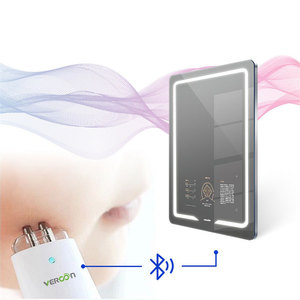 Vercon 2025 LED thắp sáng phòng tắm thông minh Màn hình cảm ứng thông minh gương chiếu sáng treo tường Vanity gương Loa Bluetooth - Product Image 3