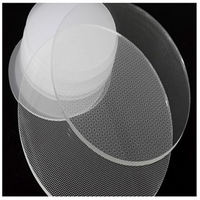 Plaque diffuseur de lumière LGP gravée de haute qualité, en acrylique transparent, pour LED industrielle, personnalisée, montée 90 80