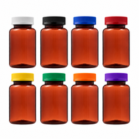 Bouteille en plastique PET de grande capacité 250 ml à étiquette privée, résistante à l'humidité, pour le stockage de vitamines et de compléments alimentaires