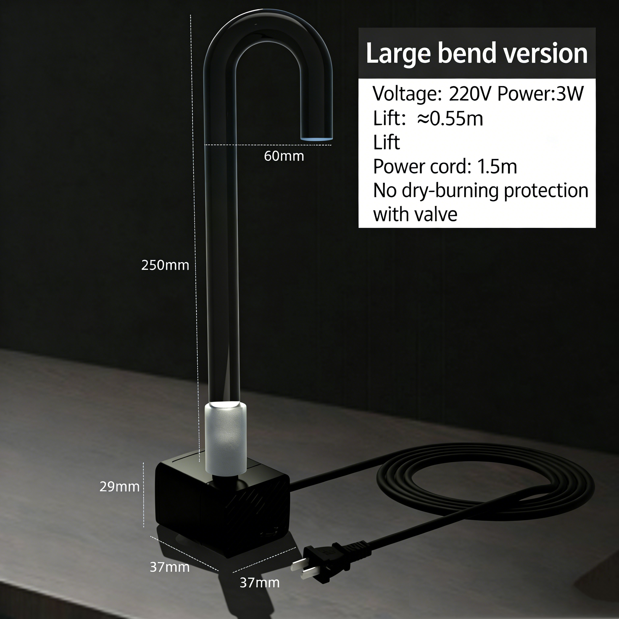Plug-in large bend pipe