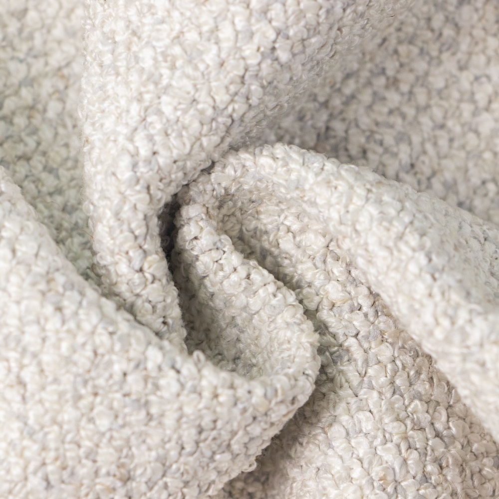 Tenghui Manufacturer's Custom Heavy 620gsm Soft Polyester Yarn Dyed Chenille Woven Boucle Fabric Ready for Sofa Furniture Deco · image 4