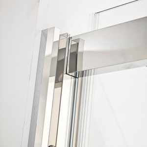 Cabina de <span class=keywords><strong>Ducha</strong></span> Doble con Puerta Corredera, Diseño Moderno, Marco de Acero Inoxidable 304 para Hotel de Lujo - Product Image 5