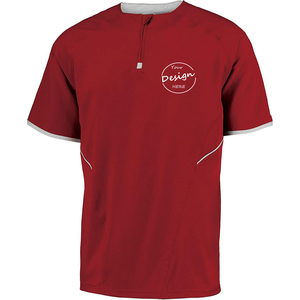 Impresión digital personalizada OEM de manga corta cuello redondo Quater Zip suave transpirable de alta calidad Ringspun algodón camisetas para hombres - Product Image 6