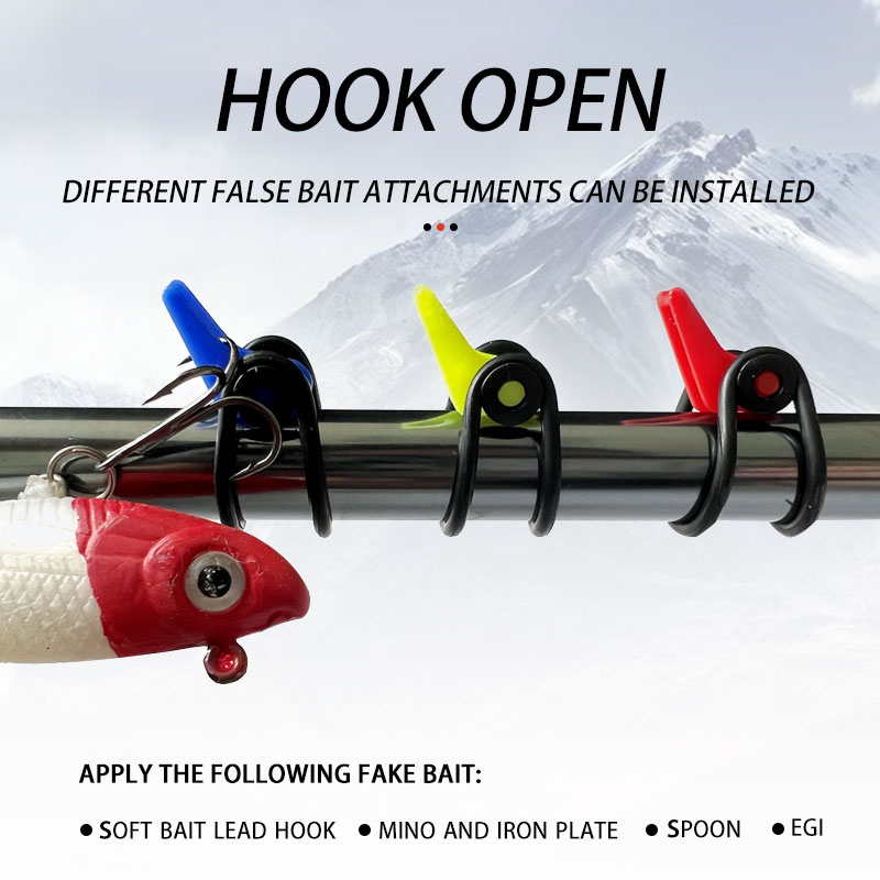 10set/bag Fishing Bait Hanger Lure Rod Hook Keeper - Safe & Efficient