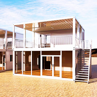 Personnalisable 20 pieds 40 pieds extensible pliable conteneur maison préfabriquée chambre maisons Chine fournisseur pliant minuscule pliable Villa