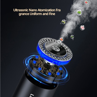 Vaporisateur d'aromathérapie électrique de luxe Parfum de voiture Portable Mini chambre Désodorisant Purificateur Lumière ambiante À piles