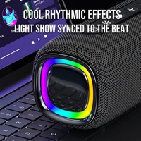 Speaker Nirkabel Baru untuk 5.3 Tahan Air IPX4 Portabel Baterai 4000mAh Bass Kuat Lampu RGB Pemutar Audio Pesta Rumah