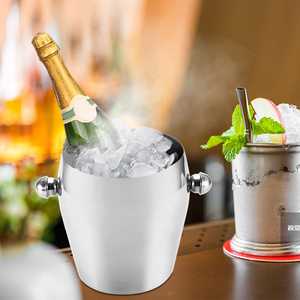 Logotipo personalizado Bar 2.5L Mini Acero inoxidable Cerveza Vino Champán Cubo <span class=keywords><strong>de</strong></span> hielo <span class=keywords><strong>para</strong></span> fiesta Camping Ama <span class=keywords><strong>de</strong></span> <span class=keywords><strong>casa</strong></span> - Product Image 6