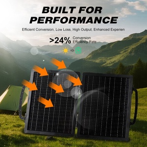Diseño moderno portátil al por mayor plegable 15W 30W 45W 60W 75W 90W estación solar carga al aire libre hogar paneles solares - Product Image 2