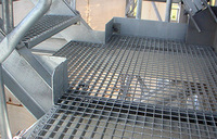 Modernes Design Außen-Treppe aus Verzinktem Stahl mit Feuerbeständiger Konstruktion, Schraubmontage und 5-Jahres-Garantie für Villennutzung