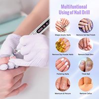 Machine à ongles électrique rechargeable en forme de stylo, lime à ongles portable sans fil pour manucure, pédicure, acrylique et gel