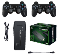 Console de Jeu Vidéo Portable 4K HD M8 Mini, Clé USB Sans Fil 2.4GHz, Lecteur Portable avec 20000 Jeux Intégrés, Mémoire 64 Go, Prise en Charge Multi-Joueur