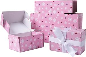 Nhỏ vận chuyển hộp màu hồng Polka Dot sóng hộp bưu phẩm số lượng lớn cho doanh nghiệp nhỏ gửi thư Quà Tặng - Product Image 2