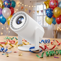 Proyector Inteligente JUNUO TURN1 720P con Decodificación 4K, 200 ANSI, Tiro Corto, H723, Enfoque Manual, Android 14, WiFi6, BT5.2, Portátil, para Cine en Casa