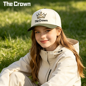 Casquette de baseball structurée à 6 panneaux brodée en 3D avec logo personnalisé, bicolore crème et olive, vente en gros, fabricant - Product Image 5