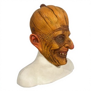 Máscara <span class=keywords><strong>de</strong></span> Látex <span class=keywords><strong>de</strong></span> Cabeza <span class=keywords><strong>de</strong></span> Calabaza para Halloween, Disfraz <span class=keywords><strong>de</strong></span> Terror, Accesorios Esenciales para Fiestas <span class=keywords><strong>de</strong></span> Disfraces, Casas Encantadas, Salas <span class=keywords><strong>de</strong></span> <span class=keywords><strong>Escape</strong></span>, Aterrador - Product Image 1