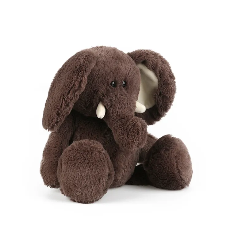 Stuffed Plush Toy Animal Super Soft Plush Oem Soft Stuffed Wild Cute Plush Grey Elephants Toy Plush Elephant